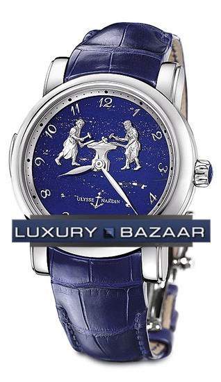 Ulysse Nardin Forgerons Minute Repeater (Blue / Platinum) 719-61 - Click Image to Close